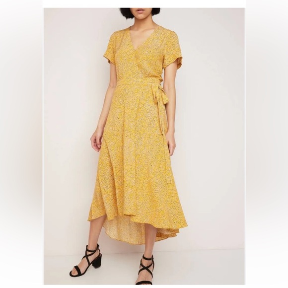 Ba&sh Betina Wrap Midi Dress Size 6 - Picture 1 of 16
